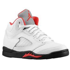 Jordan Retro 5   Boys Preschool   Basketball   Shoes   White/Red