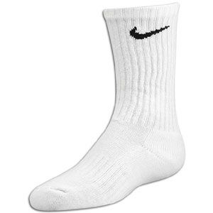 Nike 6 Pack Dri Fit Youth Crew Sock   Training   Accessories   White