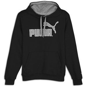 PUMA No. 1 Logo Hoodie   Mens   Casual   Clothing   Black/Grey