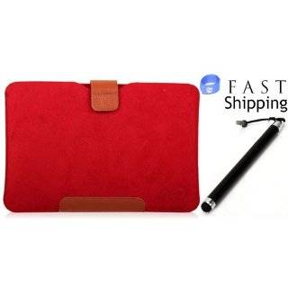  Kindle Fire 7 inch Tablet Red Microfiber Carrying