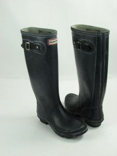 Hunter Huntress Rain Boots Black Womens Size 6 M Used $135