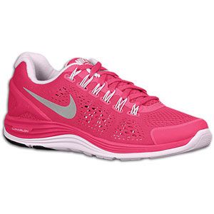 Nike LunarGlide + 4   Womens   Running   Shoes   Fireberry/Pearl Pink