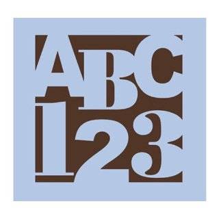 ABC 123 Squared Paint by Number Wall Mural Baby