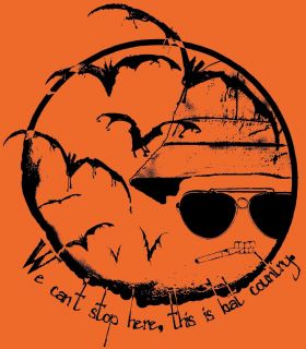 Hunter s Thompson T Shirt Bat Country HST Gonzo Raoul Fear Loathing