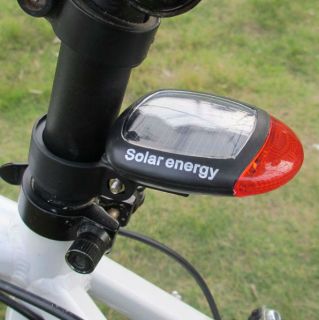 Neu 2 Super Hell Rot LED Sonnenenergie Wiederaufladbar Fahrrad