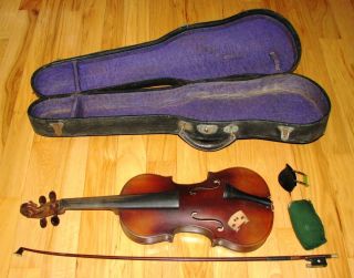 Antique Vintage Wood Violin Case Over 100 Years Old