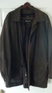 Mens XL Brown Huntsman Winter Coat with Microfiber Removable Zip in