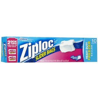 Ziploc Slider Freezer Bag, Gallon Size 10 ct: Health