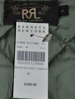 Ralph Lauren Double RL RRL Quilted Vest Leather Trim Zip Front New $