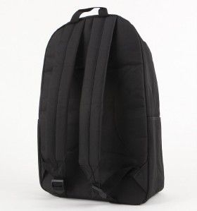 Hurley Block Party Black White Stripe Backpack Book Bag New