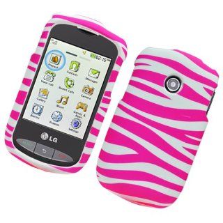 LG 800G Rubber Image Case Pink Zebra 129 