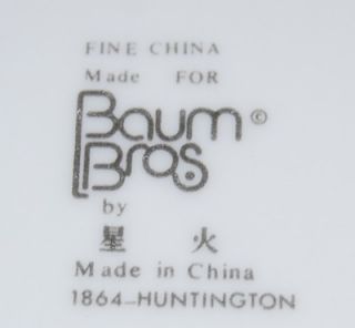 Baum Bros Pattern 1864 Huntington 5 Piece Dinner Place Setting