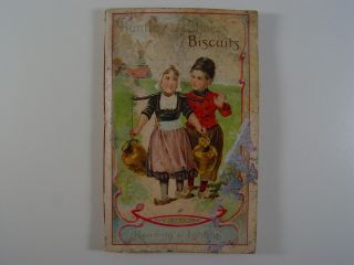 Beautiful 1907 Huntley Palmers Pocket Calendar Cute