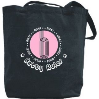 Canvas Tote Bag Black  Betty Rules  Name Clothing