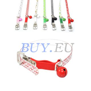 Pet Collar Leather Collar Drill with A Bell Hyun 1cm