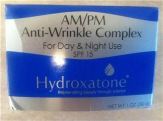 Hydroxatone Am PM Anti Wrinkle Complex SPF 15 Includes Free Surprise