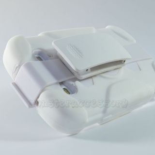 White Chelonian Holster Combo Hybrid Gel Case Cover for Samsung Galaxy