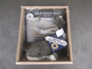 Great White Shark Plush and Book Smithonian Institute Collectible
