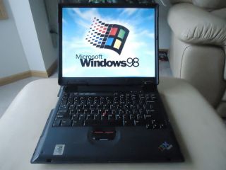 IBM Thinkpad A21m Laptop Notebook Windows 98 MS office 97Floppy drive