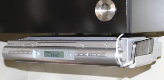 Sony ICFCDK50 Under The Cabinet Kitchen Sound System w Am FM Radio CD