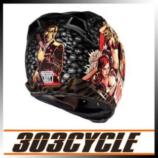 Icon Airframe Pleasuredome Motorcycle Full Face Helmet Black x Large