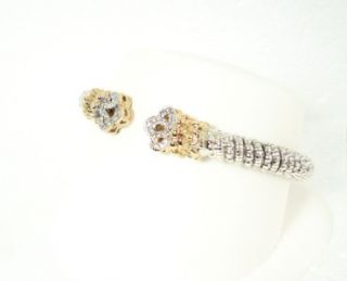 Alwand Vahan Diamond 34 Ct 6mm Sterling 14k Fleur de Lis Bracelet Gal