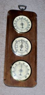 Vintage Springfield Weather Station Thermometer Barometer Hygrometer