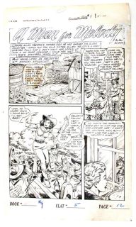 Iger Shop Original Comic Book Art Pages from Cowgirl Romances 9 1952