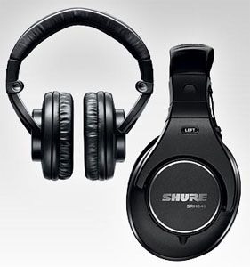 New Shure SRH 840 SRH840 Professional Quality Headphones Black