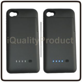 Battery Backup Charger Case to Double iPhone 4 4S Operating Power
