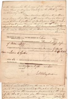 1838 Morgan Co Ohio Documents 3 Guthrie Iliff