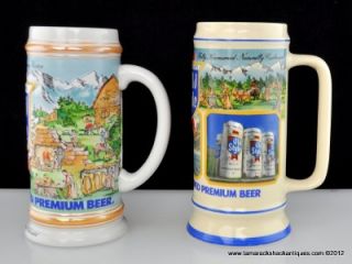 Lot of 4 Old Style Limited Edition Beer Steins Ceramarte Brazil