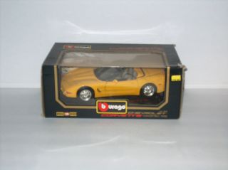 C5 Corvette Conv in Millumem Yellow with Black Int by Burago
