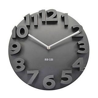 USD $ 28.99   Creative 3D Number Wall Mounted Analog Clock,