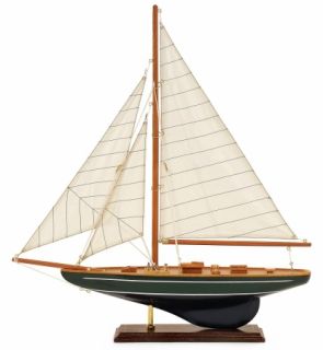 Imax 5086 Imax 5086 Nautical Accent Wood Small Sailboat on Stand with
