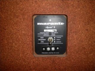 Vintage Marantz Imperial 5 Floor Speakers Black Front Nice Shape