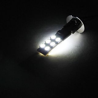 h3 6w 5050 SMD 12 led wit licht lamp voor auto lampen met knipperen (2