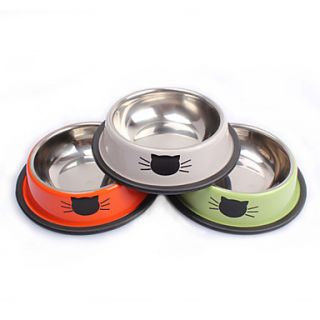 recipiente de acero inoxidable para perros gatos pequeños (15x15x3