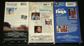 CHEVY CHASE 3 VHS MOVIE SET: Fletch, Fletch Lives, & National Lampoon