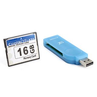 EUR € 32.19   Tarjeta de memoria CompactFlash de 16 GB con el lector