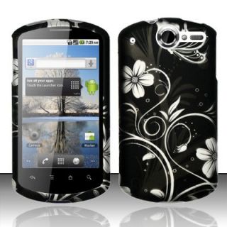 White Flowers Huawei Impulse 4G U8220 Hard Case Cover T Mobile T