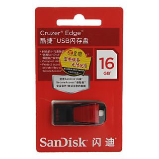 USD $ 18.69   16GB SanDisk Cruzer® Edge USB Flash Drive (Red),