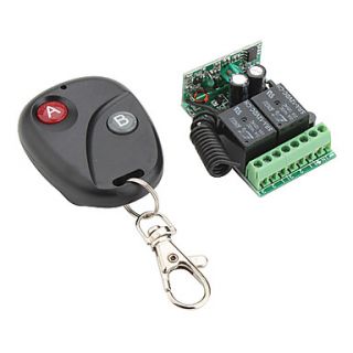 USD $ 11.19   2 Channel Remote Control Receiver and 2 Key Transmitter