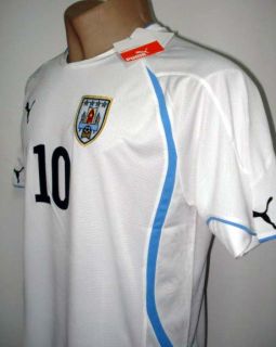 2011 Original Puma Uruguay Away Soccer Jersey Forlan 10 All Sizes