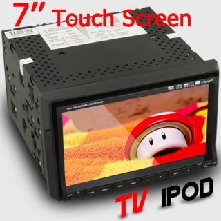 AUTO IR Mic TV 7 In Dash 2 Din Car Stereo DVD Player IPOD SWC RADIO SD