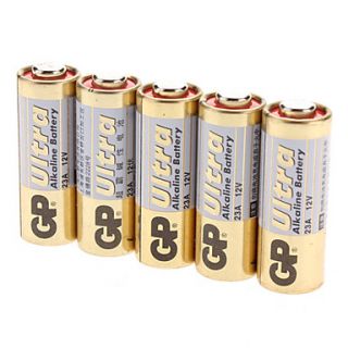 EUR € 4.31   GP 23A Alkaline Battery Pack (12V, 5 Pack), ¡Envío