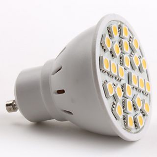 GU10 5050 SMD 24 lâmpada LED branco quente 130 150lm luz (230v, 3 3