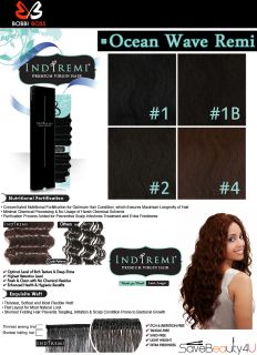 Bobbi Boss Indi Remi Ocean Wave Remi Human Hair Extension Weave 12 14