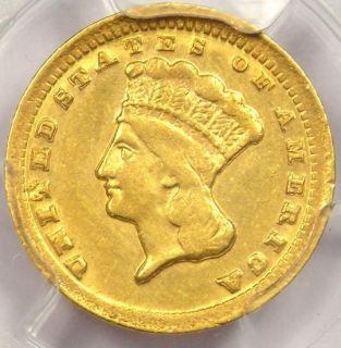 1859 C Indian Gold Dollar G 1 PCGS AU Details Rare Charlotte Gold Coin