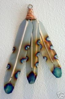 Native American Indian Feathers Steel Metal Wall Art